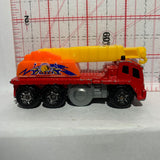 Red Rescue Crane Matchbox Diecast Car