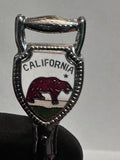 California Bear Shovel Crest Emblem California Souvenir Spoon