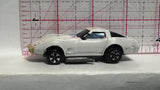 White Goodrich Corvette 1980 Kidco Diecast Car
