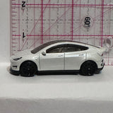 White Tesla Model Y HKG28 2022 Hot Wheels Diecast Car