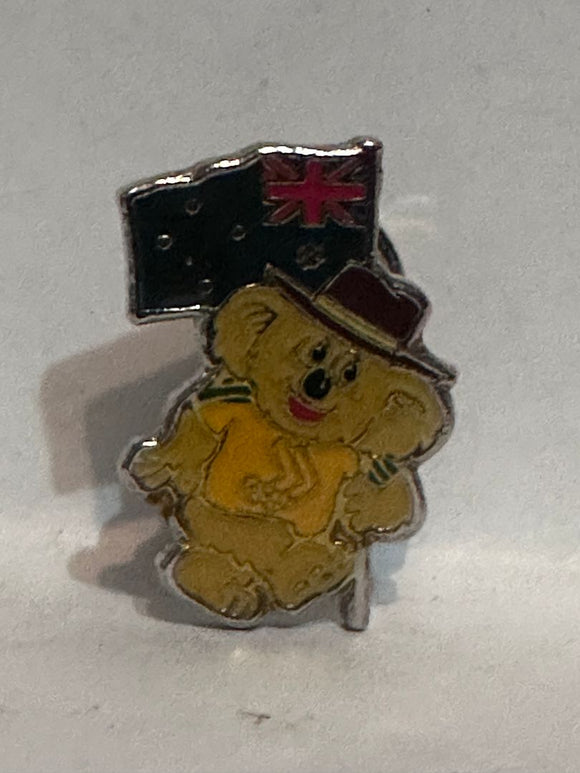 Australian Koala Bear Mascot   Lapel Pin