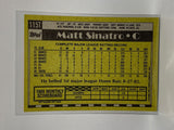# 115T Matt Sinatro  Seattle Mariners 1990 Topps Baseball Cards
