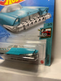 Blue Mattel Dream Mobile Tooned GRX98 M7C5 2020 Long Card Hot Wheels Diecast Car