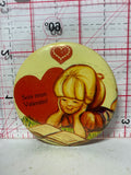 Sois mon Valentin Art   Button Pinback