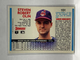 # 151 Steve Olin  Cleveland Indians 1992 Donruss Baseball Cards