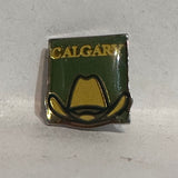 Calgary White Cowboy Hat  Lapel Pin