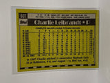 # 60T Chralie Leibrandt  Atlanta Braves 1990 Topps Baseball Cards
