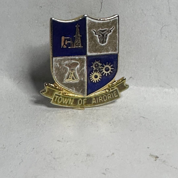 Town of Airdrie Crest Emblem Alberta   Lapel Pin