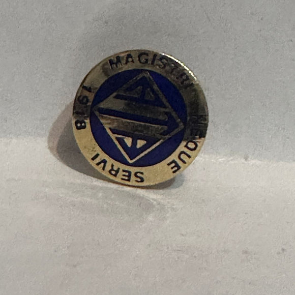 Magistry NeQue Dervi 1918 ATA Logo  Lapel Pin