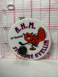 AHM 11th St. Andre Avellin Hockey Beaver Mascot  Button Pinback