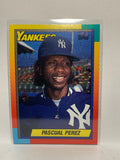 # 91T Pascual Perez  New York Yankees 1990 Topps Baseball Cards