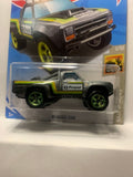 Grey '87 Dodge D100 Baja Blazers FYF47 D7C3 2017 Long Card Hot Wheels Diecast Car