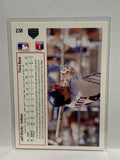 # 238 Jeff Manto  Cleveland Indians 1991 UD Baseball card