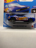 Blue Dodge Challenger Drift Car Hw Race Team GRY22 M521 2018 Short Card Hot Wheels Diecast Car