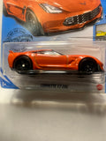Orange Corvette C7 Z06 Factory Fresh GLN66 M7C6 G1 Long Card Hot Wheels Diecast Car