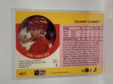 # 421 Jiri Hrdina  Calgary Flames 90-91 Pro Set Hockey Cards