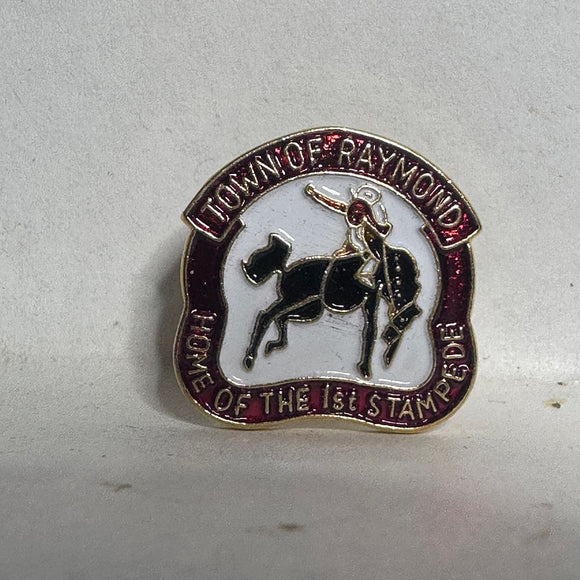 Town of Raymond Home of the 1st Stampede  Lapel Pin