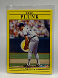 # 676 Eric Plunk  New York Yankees 1991 Fleer Baseball card