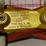 Red Sandivore HW Glow Wheels Hot Wheels Diecast Car