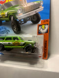 Green '64 Nova Wagon Gasser Muscle Mania GHF17 M7C6 2018 Long Card Hot Wheels Diecast Car