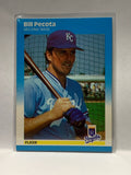 # U97 Bill Pecota  Kansas City Royals 1987 Fleer Update Baseball card