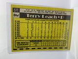 # 57T Terry Leach  Minnesota Twins 1990 Topps Baseball Cards