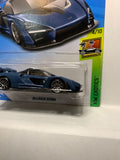 Blue McLaren Senna HW Exotics FYB46 D7C3 2017 Long Card Hot Wheels Diecast Car