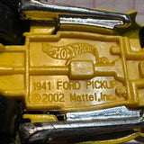Black Yellow 1941 Ford Pickup 2002 Hot Wheels Diecast Car