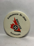 Ambulance St Jean Brigade Outaouais Logo  Button Pinback