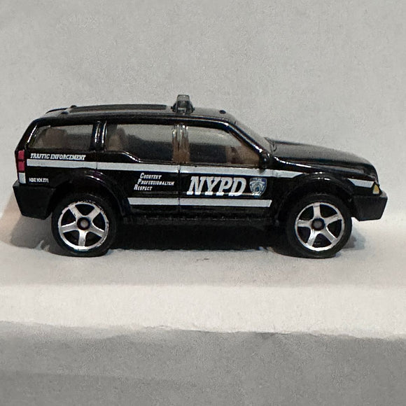 Black NYPD Traffic EnForcement Sport SUV MB568 2002 Matchbox Diecast Car