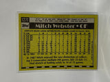 # 127T Mitch Webster  Cleveland Indians 1990 Topps Baseball Cards