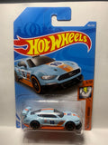 Blue Custom '18 Ford Mustang GT Muscle Mania FYB67 D7C3 G1 2018 Long Card Hot Wheels Diecast Car
