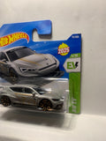 Silver Cupra e-Racer HW EV HYX46 N521 2024 Short Card Hot Wheels Diecast Car