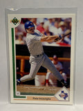 # 453 Pete Incaviglia  Texas Rangers 1991 UD Baseball card