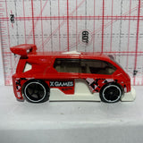 Red X Games Hyperliner Hot Wheels Diecast Car