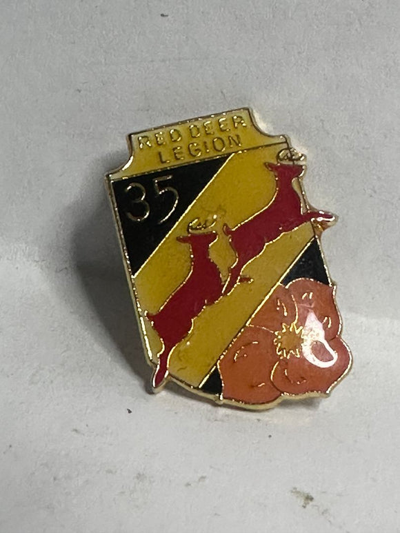 Red Deer Legion #35 Symbols Logo  Lapel Pin