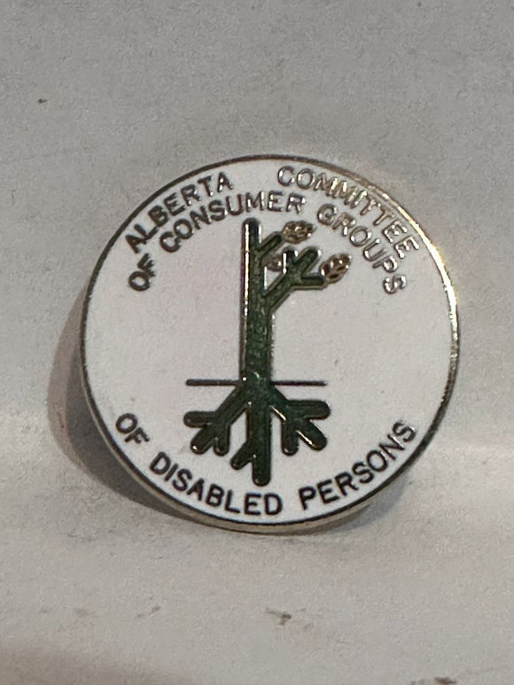 Alberta Committee of Consumer Groups of Disabled Persons  Lapel Pin