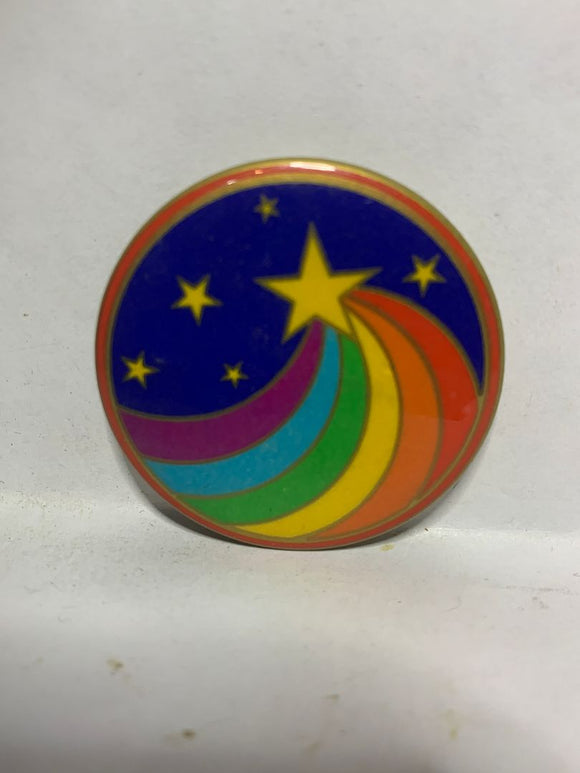 Stars Sky Rainbow  Button Pinback