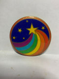 Stars Sky Rainbow  Button Pinback