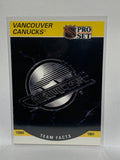 # 584 Team Facts  Vancouver Canucks 90-91 Pro Set Hockey Cards