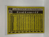 # 62T Fred Lynn  San Diego Padres 1990 Topps Baseball Cards