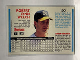 # 190 Bob Welch  Oakland Athletics 1992 Donruss Baseball Cards