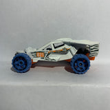 White Corkscrew Buggy X1621 Hot Wheels Diecast Car