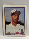# 448 Willie Greene  Montreal Expos 1991 Bowman Baseball card