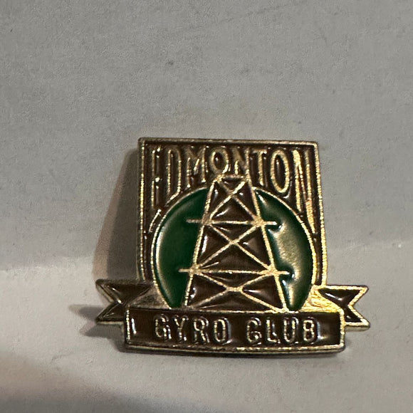Gyro Club Edmonton Oil Derrick  Lapel Pin