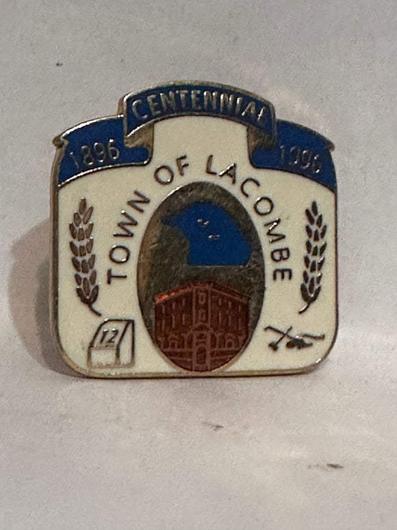 Town of Lacombe 1996 Centennial Symbols  Lapel Pin