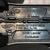 Silver 2008 Lancer Evolution Hot Wheels Diecast Car