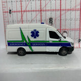 White Emergency Services Mercedes-Benz Sprinter Ambulance Fresh Metal Maisto Diecast Car