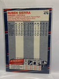 # 479 Ruben Sierra  Texas Rangers 1988 Fleer Baseball Cards