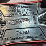 Orange #2 '14 Corvette Stingray 2013 Hot Wheels Diecast Car